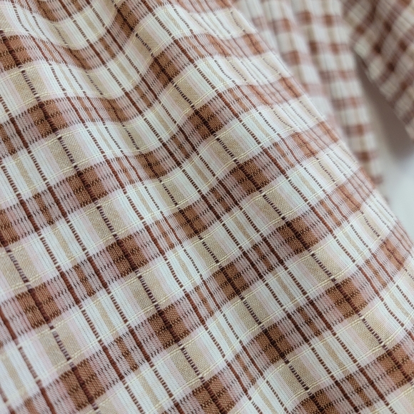 Plaid V Neck Blouse*NWT* Sz S* Universal Thread - Picture 3 of 9